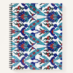 Turks Iznik Floral Pattern Notitieboek