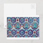 Turks Iznik Ottoman Floral Design Pattern Briefkaart (Voorkant / Achterkant)
