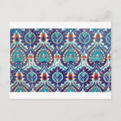 Turks Iznik Ottoman Floral Design Pattern Briefkaart (Voorkant)
