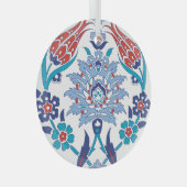 Turks Iznik tegels: patroon. Glas Ornament (Voorkant Rechts)