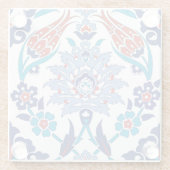 Turks Iznik tegels: patroon. Glazen Onderzetter (Achterkant)