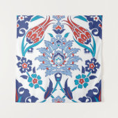 Turks Iznik tegels:  patroon. Wandkleed (Voorkant)