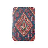 Turks Kilim Carpet Rug Antiek Red Blue Badmat (Voorkant Verticaal)