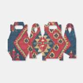 Turks Kilim Carpet Rug Antiek Red Blue Bedankdoosjes (Uitgevouwen)