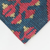 Turks Kilim Carpet Rug Antiek Red Blue Fleece Deken (Hoek)