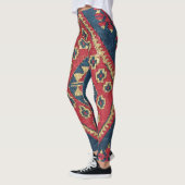 Turks Kilim Carpet Rug Antiek Red Blue Leggings (Links)