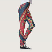 Turks Kilim Carpet Rug Antiek Red Blue Leggings (Rechts)