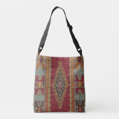 Turks Kilim Carpet Rug Crossbody Tas (Achterkant)