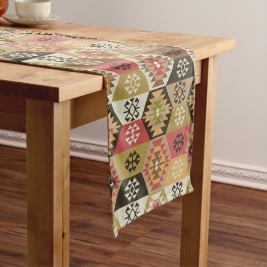 Turks Kilim Tribale Korte Tafelloper (Voorbeeld)