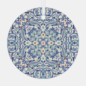 Turks kleurrijk: eindeloze Tegel elegantie. Glas Ornament (Achterkant)