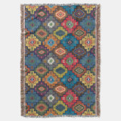 Turks kleurrijk etnisch motifpatroon deken (Voorkant Verticaal)