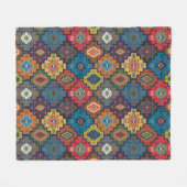 Turks kleurrijk etnisch motifpatroon fleece deken (Voorkant (Horizontaal))
