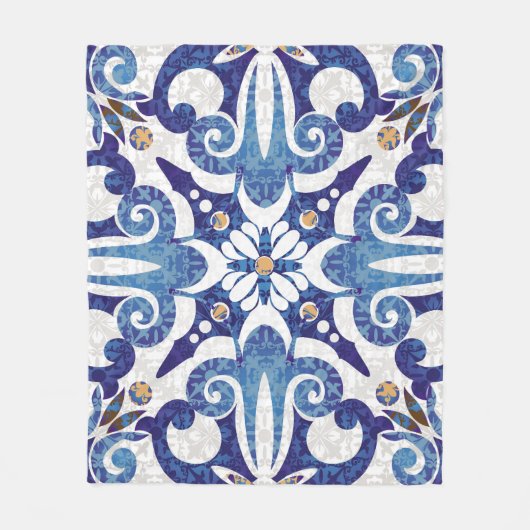 Turks Kleurrijk: Oosters Patroon Fleece Deken (Voorkant)