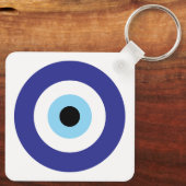 Turks Kwaad Oog Blauw Mati symbool geluk charme Sleutelhanger (Achterkant)