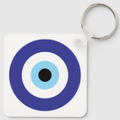 Turks Kwaad Oog Blauw Mati symbool geluk charme Sleutelhanger (Achterkant)