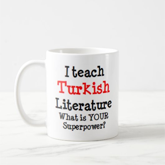 Turks literatuuronderwijs koffiemok (Links)