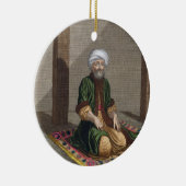 Turks Man, bidden, 18e eeuw (graven) Keramisch Ornament (Rechts)