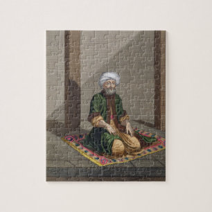 Turks Man, bidden, 18e eeuw (graven) Legpuzzel