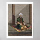 Turks Man, bidden, 18e eeuw (graven) Poster (Voorkant)