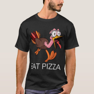 Turks Man Eat Pizza Vrouwen Kind Vegan Vegetarian  T-shirt