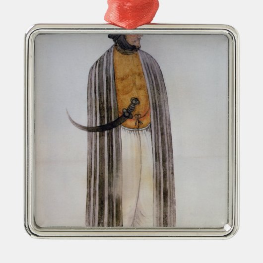 Turks Man Metalen Ornament (Voorkant)