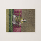 Turks meisje, borduurwerk, 18e eeuw (engravin) legpuzzel (Horizontaal)