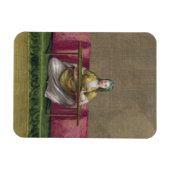 Turks meisje, borduurwerk, 18e eeuw (engravin) magneet (Horizontaal)