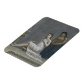 Turks meisje, met haar haar haar in de badkuipen magneet (Linkerzijde)