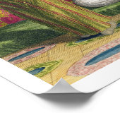 Turks meisje, met koffie op de bank, 18 cent poster (Hoek)