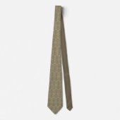 Turks Midden-Oosters Sepia Bruin Goud Stropdas (Voorkant)