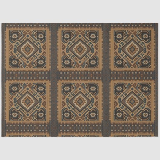 Turks Mooi Oud Patroon Populair Collectie Tissuepapier (Voorkant)