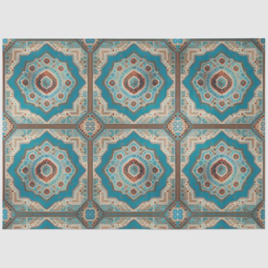 Turks mooi oud patroontrendy Collectie Tissuepapier (Voorkant)