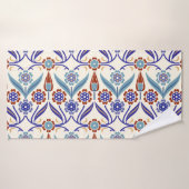 Turks mozaïek: kleurrijk naadloos patroon badhanddoek (Badhanddoek)