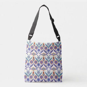 Turks mozaïek: kleurrijk naadloos patroon crossbody tas