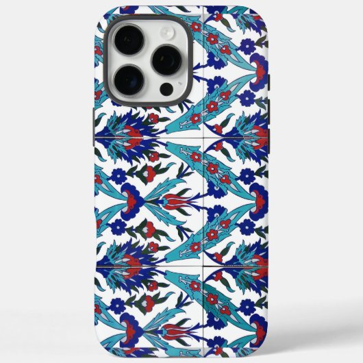 Turks mozaïekkeramisch Iznik Floral Pattern Case-Mate iPhone Case (Achterkant)