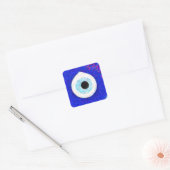 Turks Nazar Evil Eye Design Vierkante Sticker (Envelop)