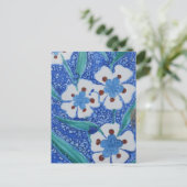 Turks Ottomaans blauw en wit keramisch tegels Briefkaart (Staand voorkant)