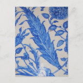 Turks Ottomaans blauw en wit keramisch tegels Briefkaart (Voorkant)