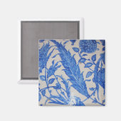 Turks Ottomaans blauw en wit keramisch tegels Magneet (Voorkant / Achterkant)