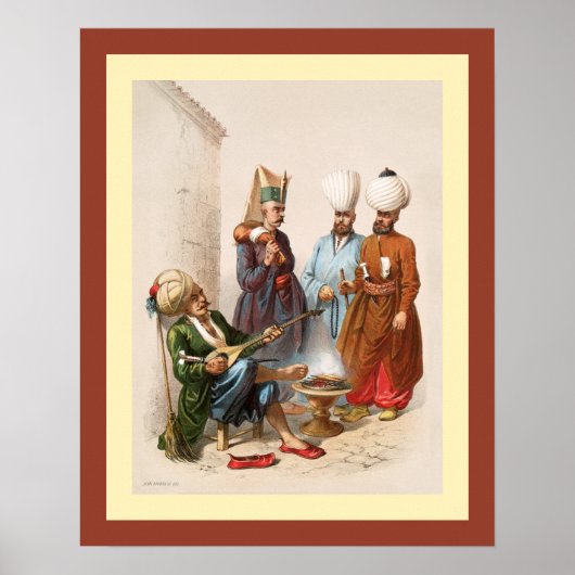 Turks~Ottomaans Rijk~ Istanbul~ Jean Brindesi ~ Poster (Voorkant)