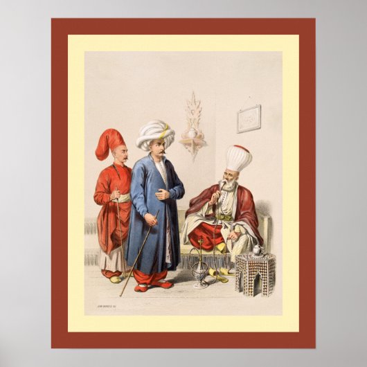 Turks~Ottomaans Rijk~ Istanbul~ Jean Brindesi ~ Poster (Voorkant)