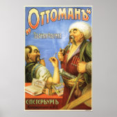 Turks OTTOMAN Cigaretes Tobacco  Advert Poster (Voorkant)
