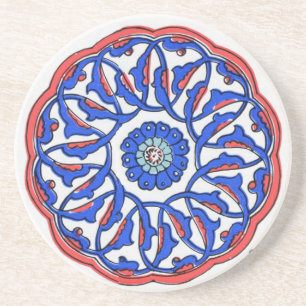 Turks Ottoman Tile Pattern-Onderzetter Zandsteen Onderzetter