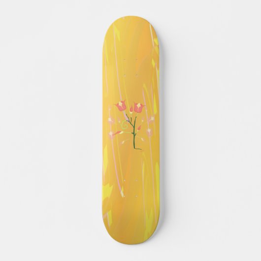 Turks papaver persoonlijk skateboard (Voorkant)