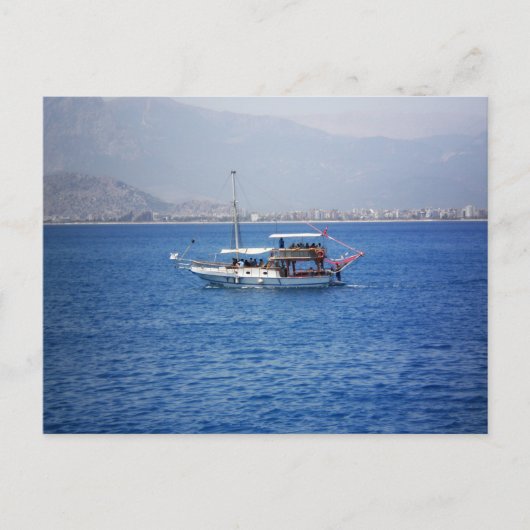 Turks passagiersjacht briefkaart (Voorkant)