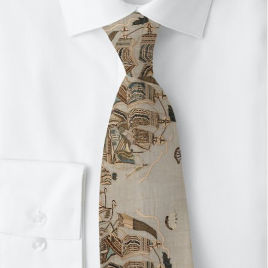 Turks Patroon Victoriaans Tan Clipper Ships Stropdas