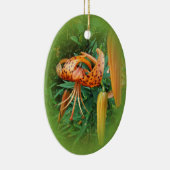 Turks Pet Lily Wildflower Keramisch Ornament (Rechts)