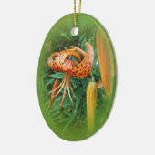 Turks Pet Lily Wildflower Keramisch Ornament (Links)