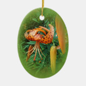 Turks Pet Lily Wildflower Keramisch Ornament (Voorkant)