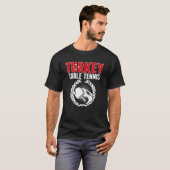 Turks pingpongteam voor Tennis T-shirt (Voorkant volledig)